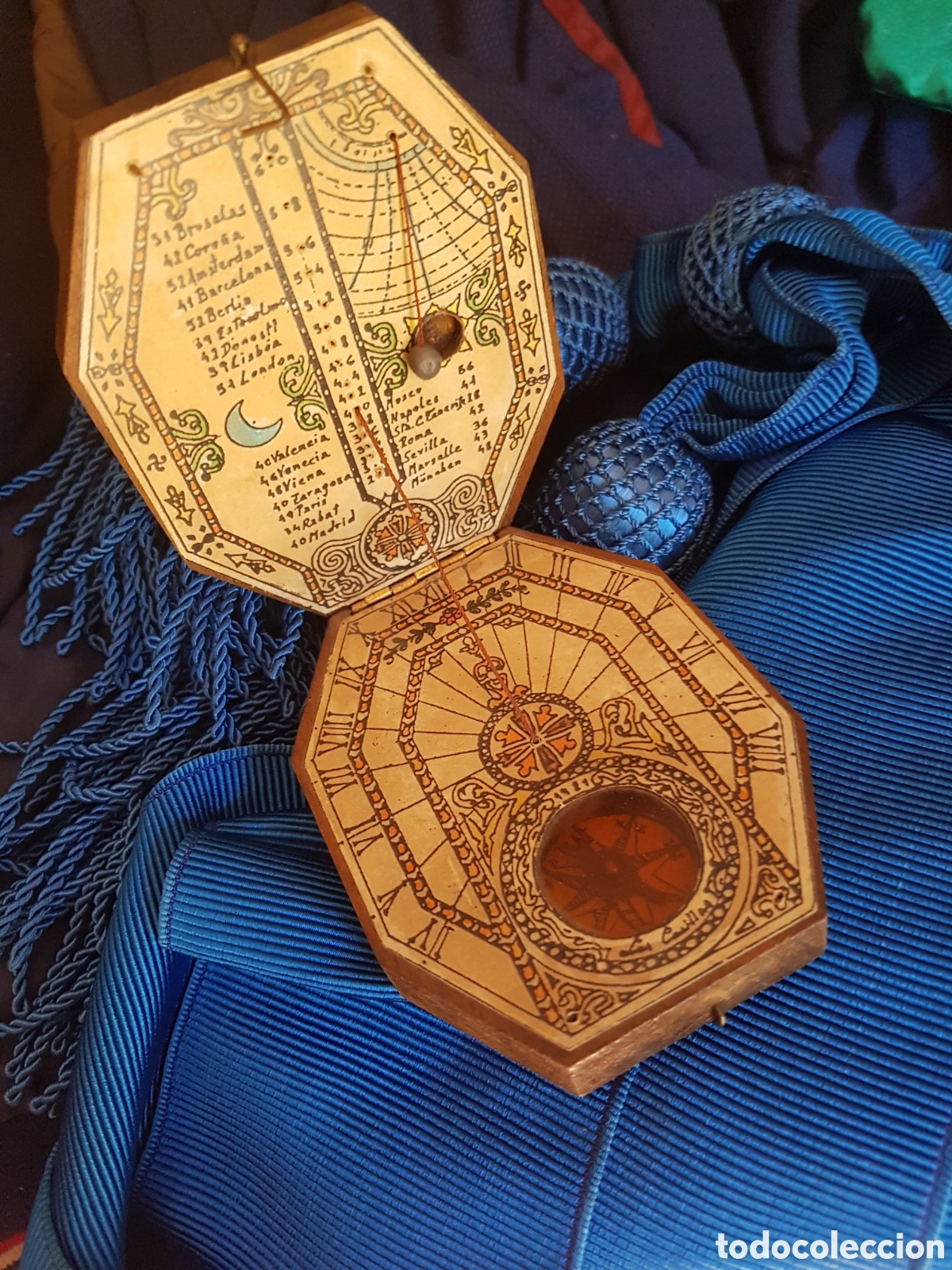Coleccionismo: CURIOSO RELOJ DE SOL DE MADERA - Foto 3