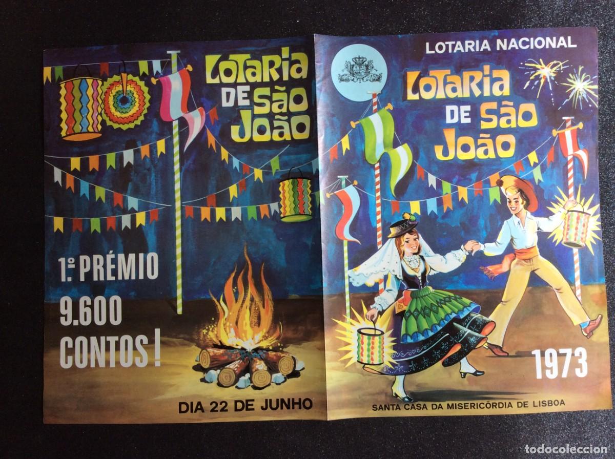 Coleccionismo: Publicidade original. Lotaria de S&atilde;o Jo&atilde;o, 1973. Desdobr&aacute;vel da Santa Casa da Miseric&oacute;rdia de Lisboa