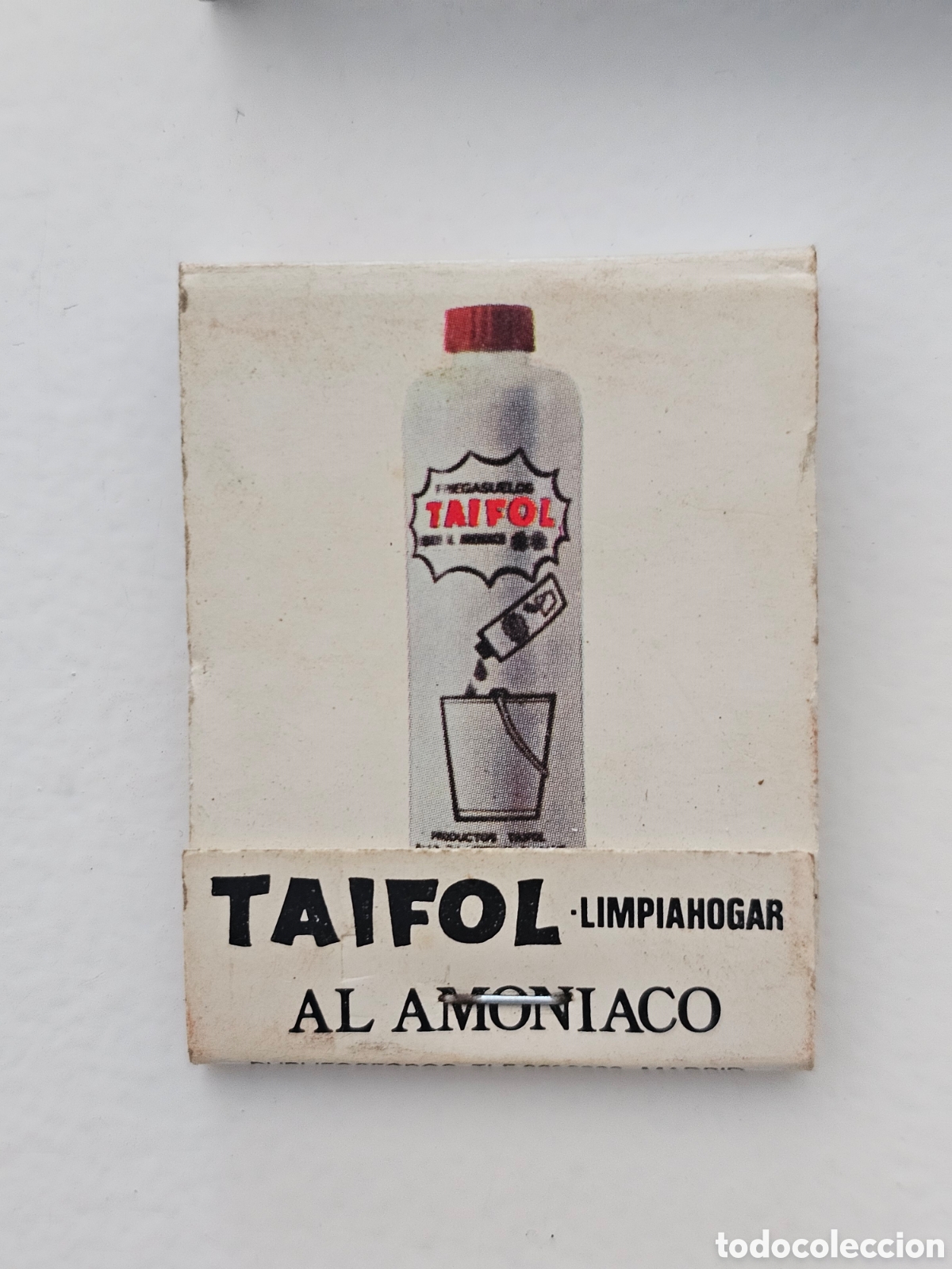 Coleccionismo: Caja de cerillas Taifol Al Amon&iacute;aco Limpiahogar 1960s 1970s