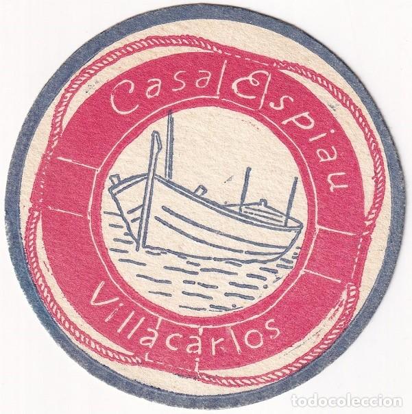 Coleccionismo: Antiguo posavasos - Casa Espiau - Villacarlos