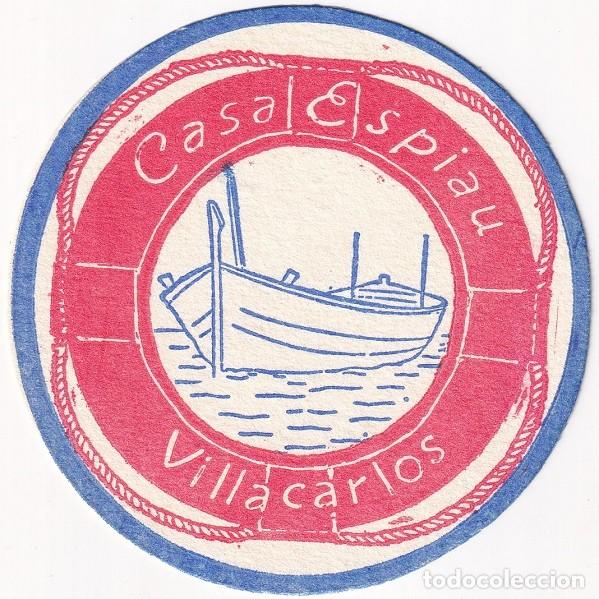 Coleccionismo: Antiguo posavasos - Casa Espiau - Villacarlos