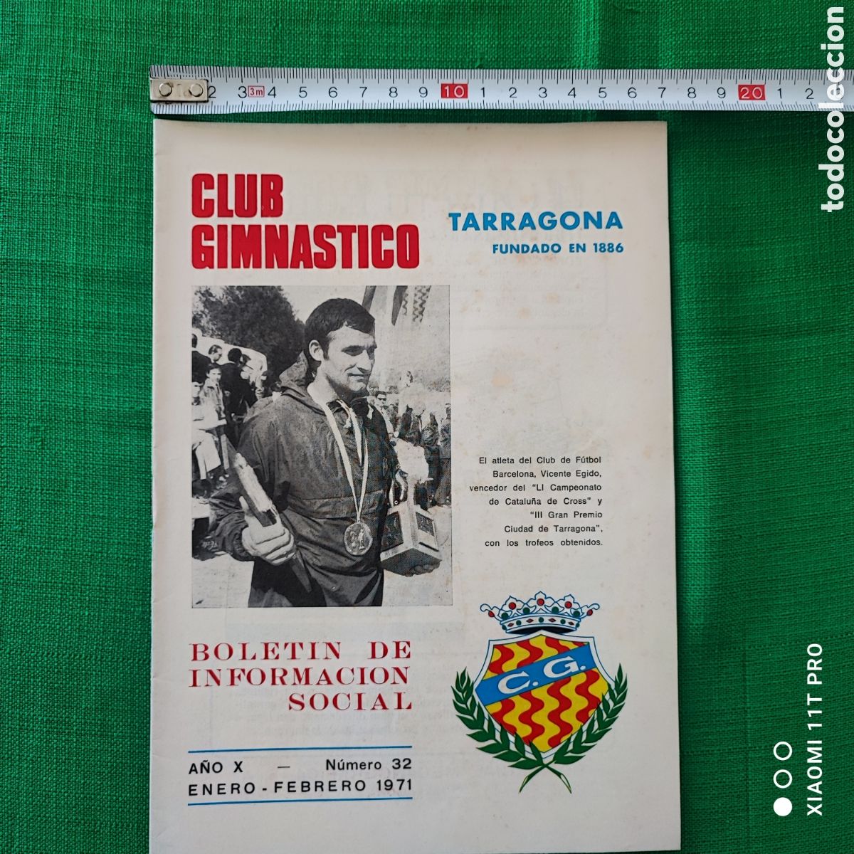 Colecionismo: Bolet&iacute;n de informaci&oacute;n social del club Gimn&aacute;stico de Tarragona.