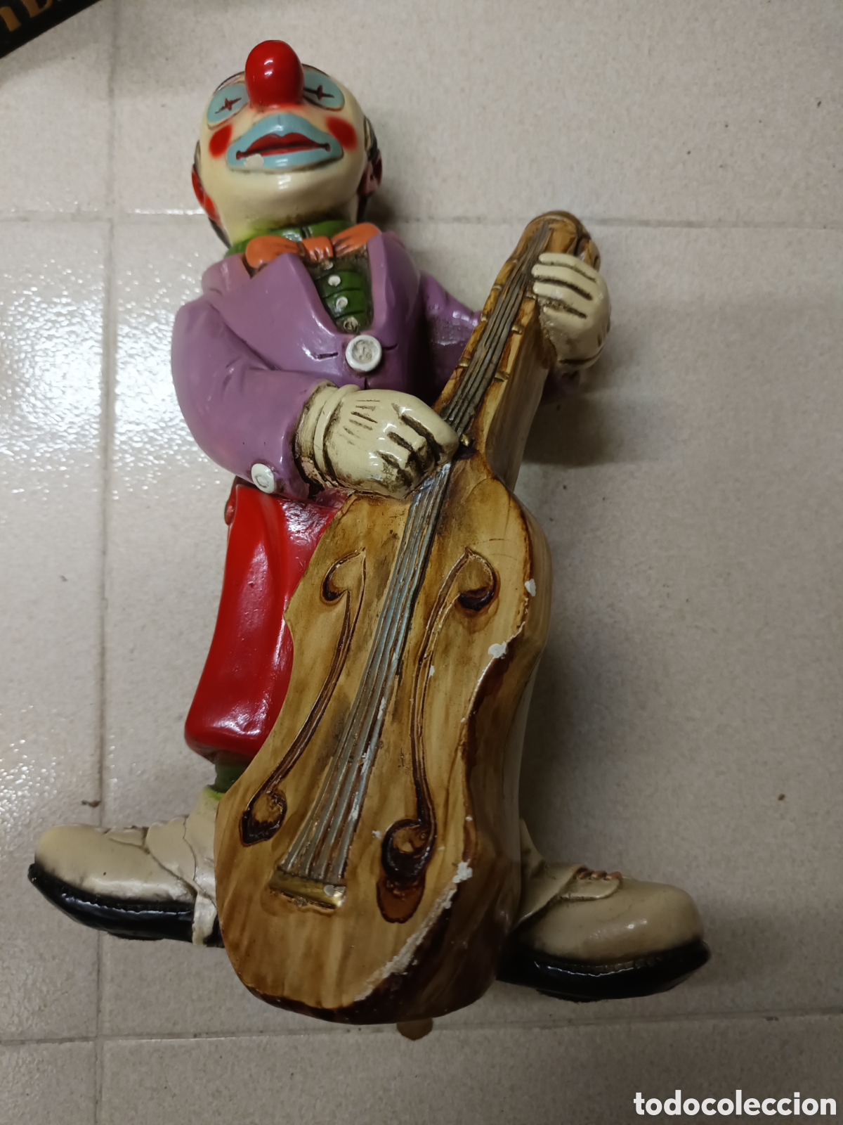 Coleccionismo: Figura de barro de payaso