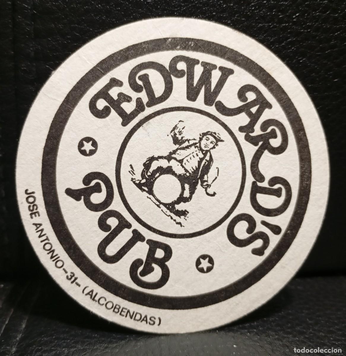 Coleccionismo: EDWARD'S PUB - POSAVASOS - ALCOBENDAS MADRID - CERVEZA - REFRESCOS - SIDRA - BITTER