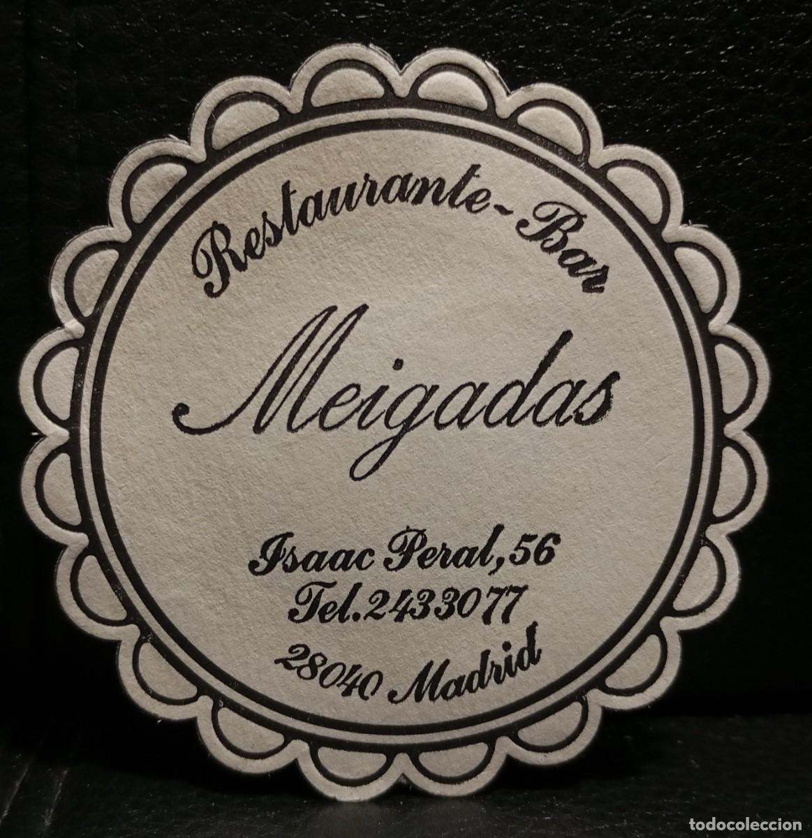 Coleccionismo: RESTAURANTE BAR MEIGADAS- POSAVASOS - MADRID - CERVEZA - REFRESCOS - SIDRA - BITTER