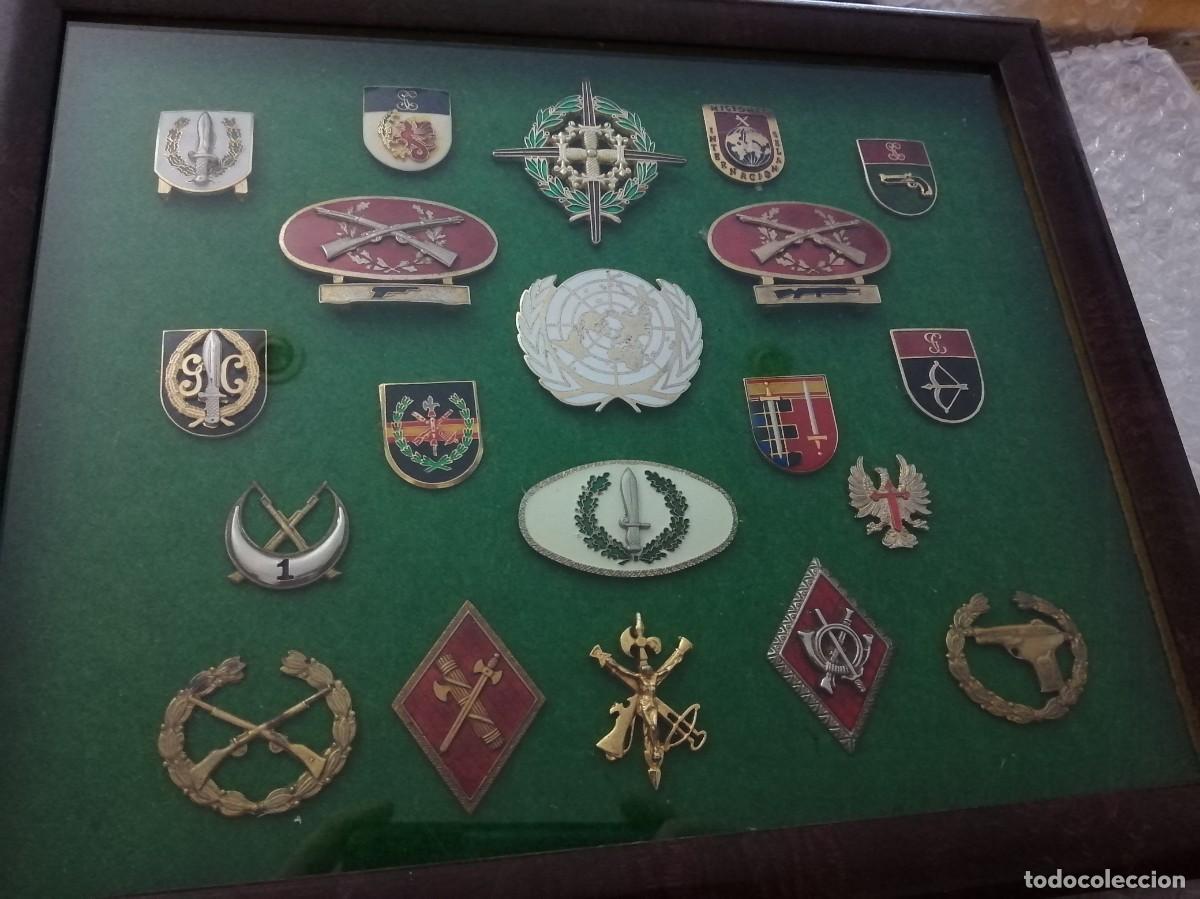 Coleccionismo: CONJUNTO ENMARCADO CONDECORACIONES MILITARES GOES LAUREADA SAN FERNANDO GUARDIA CIVIL EJ&Eacute;RCITO LEGI&Oacute;