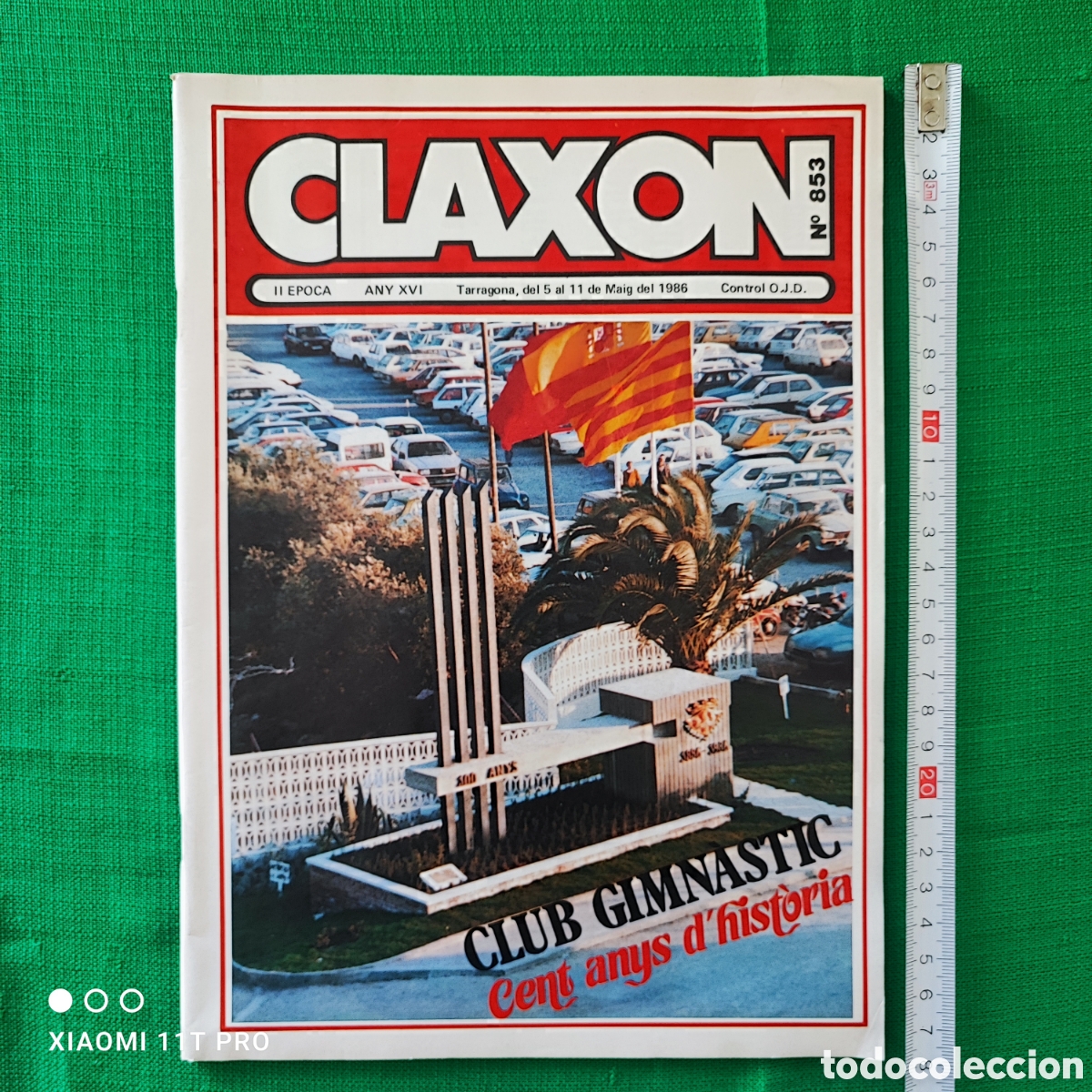 Coleccionismo: Bolet&iacute;n semanal de informaci&oacute;n Claxon, centenari club Gimn&aacute;stic Tarragona.