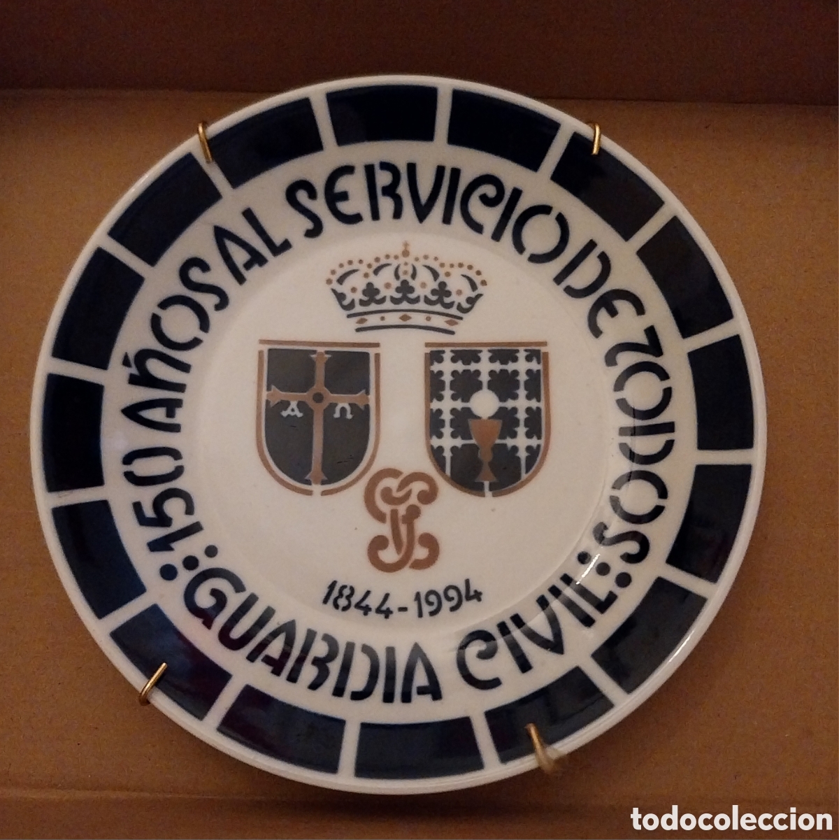 Coleccionismo: Plato Sargadelos 150 Aniversario Guardia Civil 1994 - N&ordm; 146