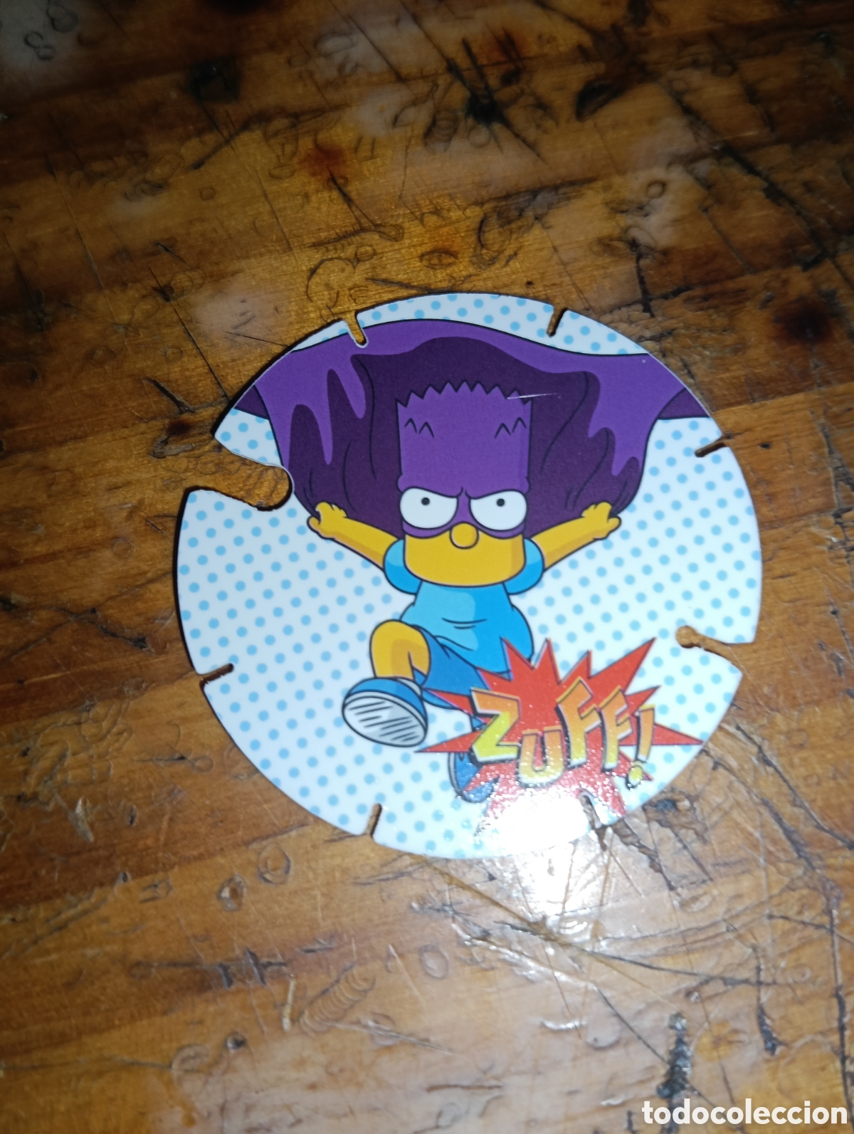 Coleccionismo: Tazo N&deg; 15 The simpsons Bartman Cheetos 2014