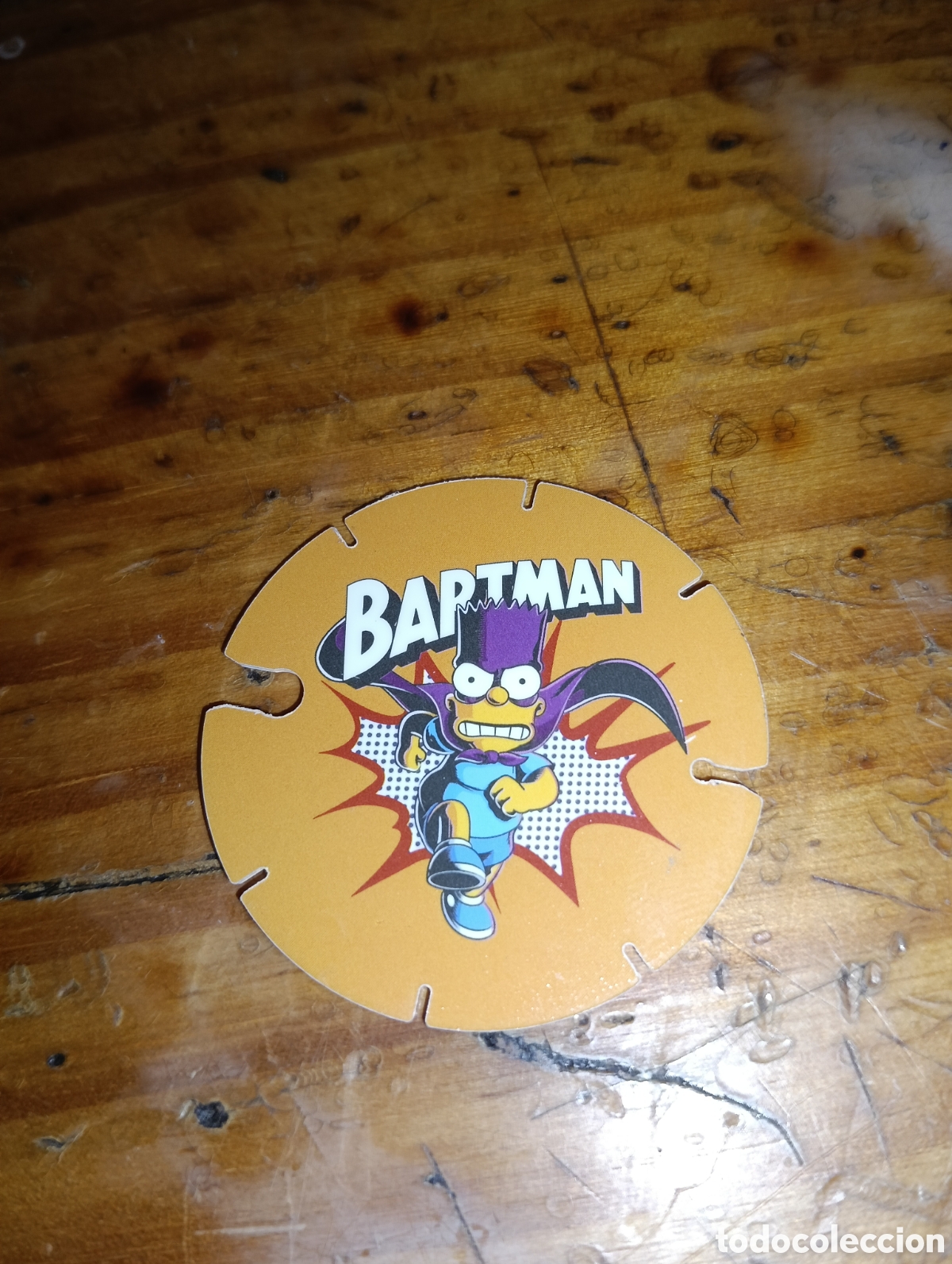 Coleccionismo: Tazo N&deg;1 The simpsons Bartman Cheetos 2014