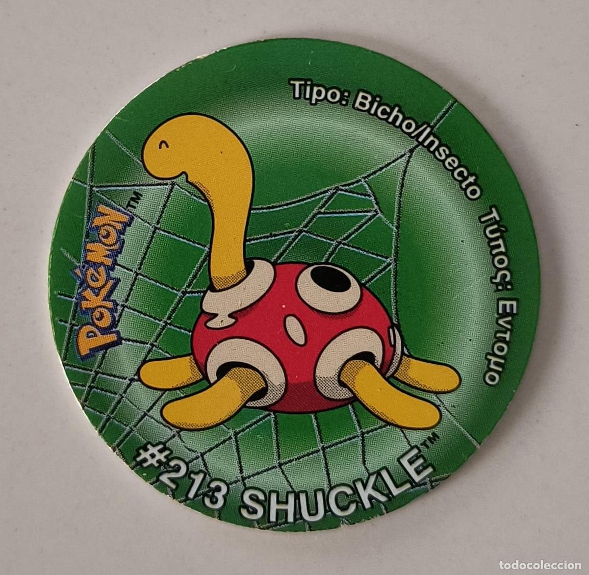 Coleccionismo: POK&Eacute;MON STICKER TAZOS - TAZO N&ordm;33 - #213 SHUCKLE - MATUTANO
