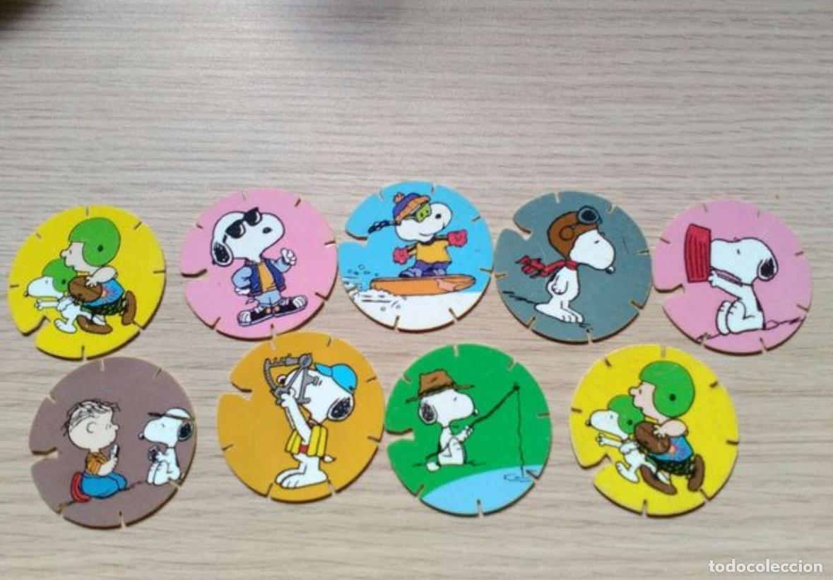 Coleccionismo: Tazos de Snoopy, coleccion Grefusa