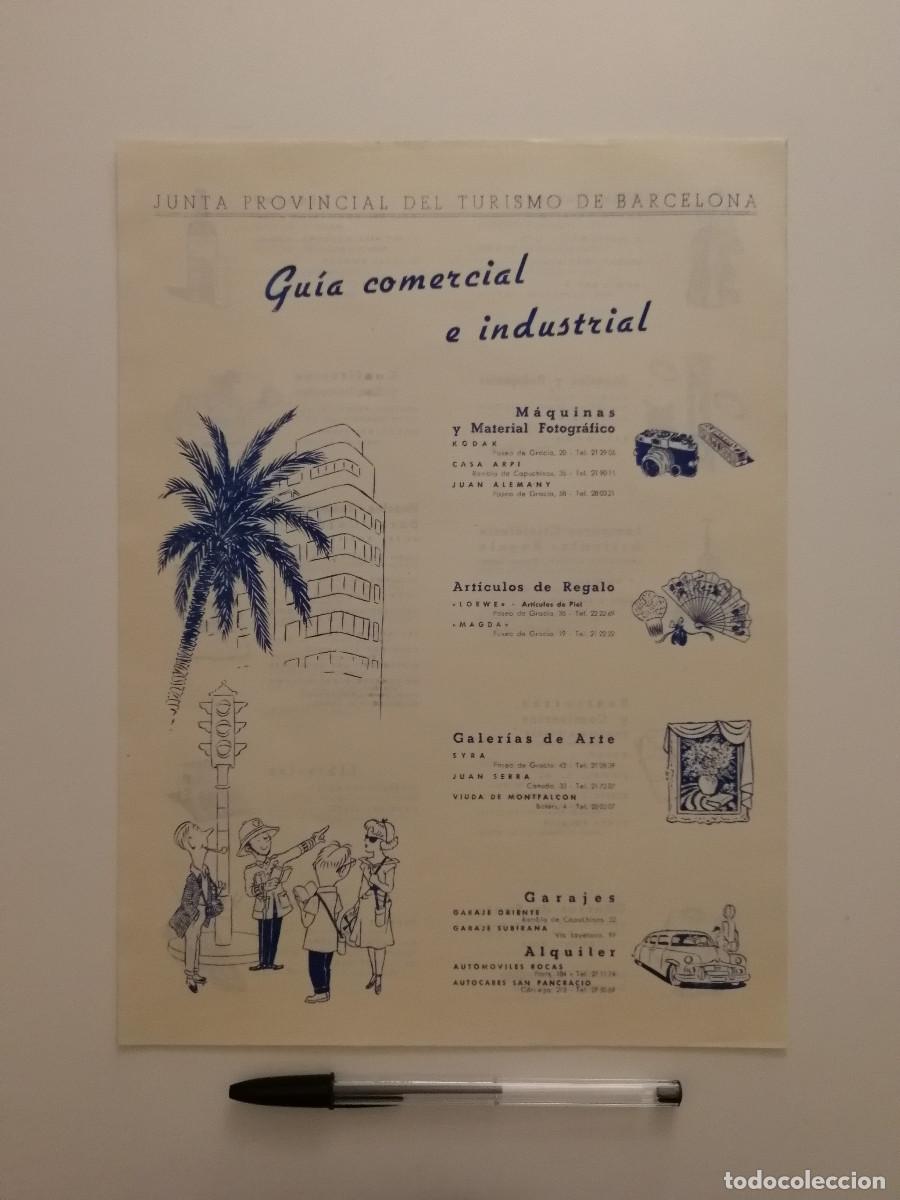Coleccionismo: ANTIGUA GUIA PUBLICITARIA - A4- BARCELONA - COMERCIAL E INDUSTRIAL- JUNTA PROVINCIAL DE TURISMO