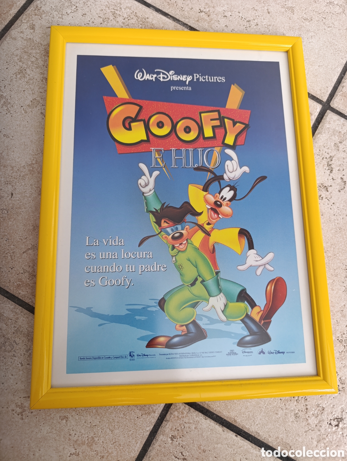 Coleccionismo: Cuadro de la pel&iacute;cula Goofy e hijo - Foto 3