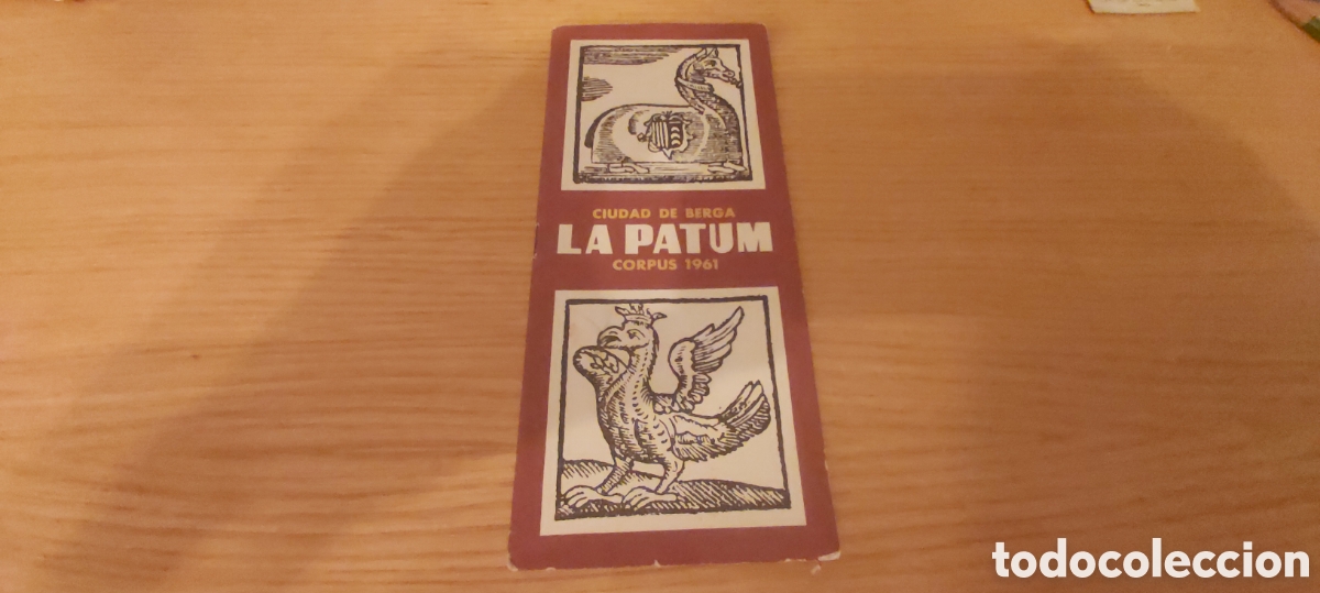 Coleccionismo: PROGRAMA DE LA PATUM 1961. BERGA