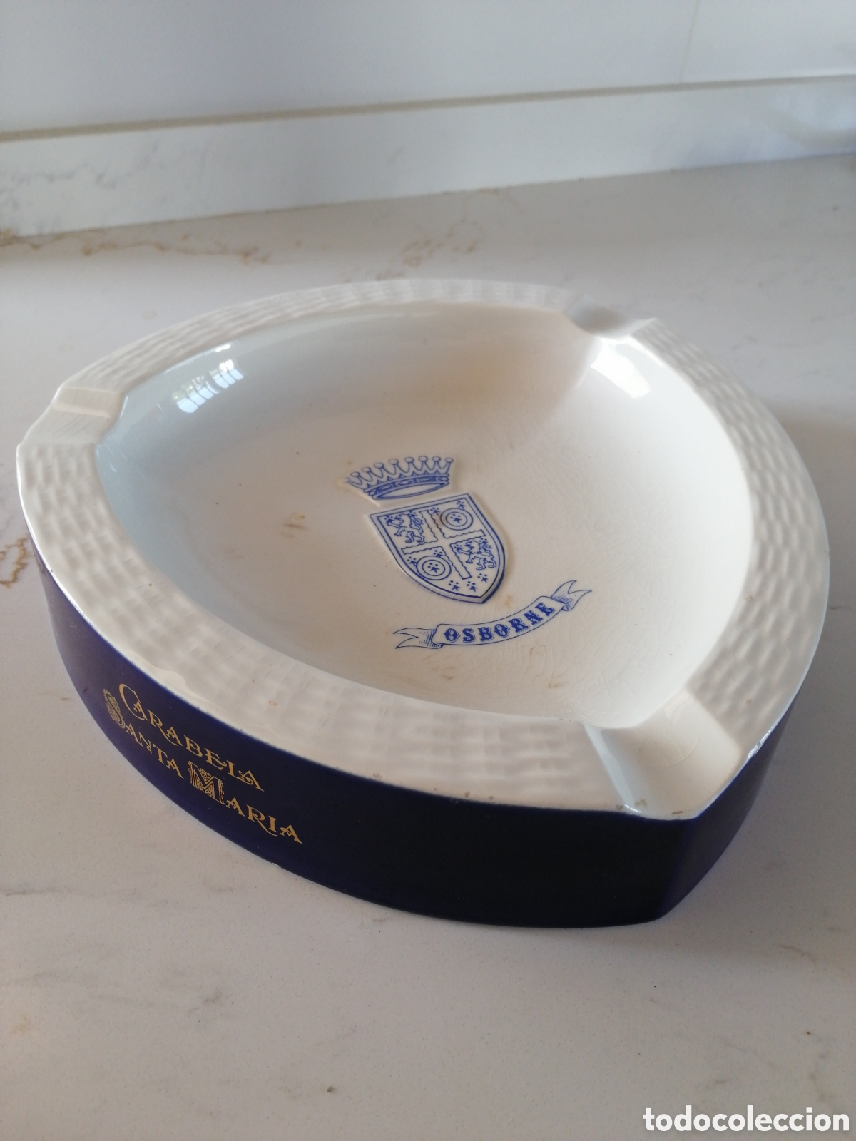 Coleccionismo: Cenicero de porcelana publicidad Osborne la cartuja pickman