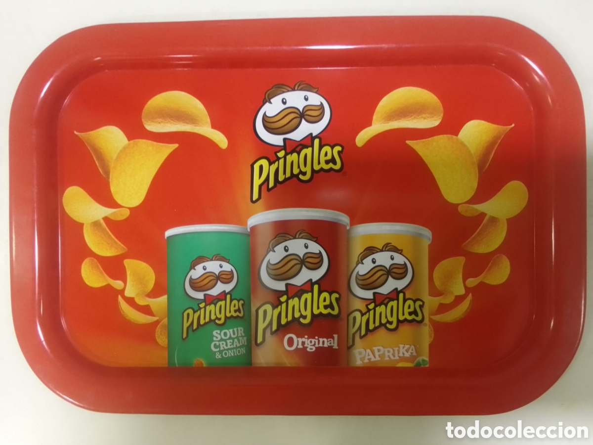 Coleccionismo: Bandeja met&aacute;lica Patatas Fritas Pringles.