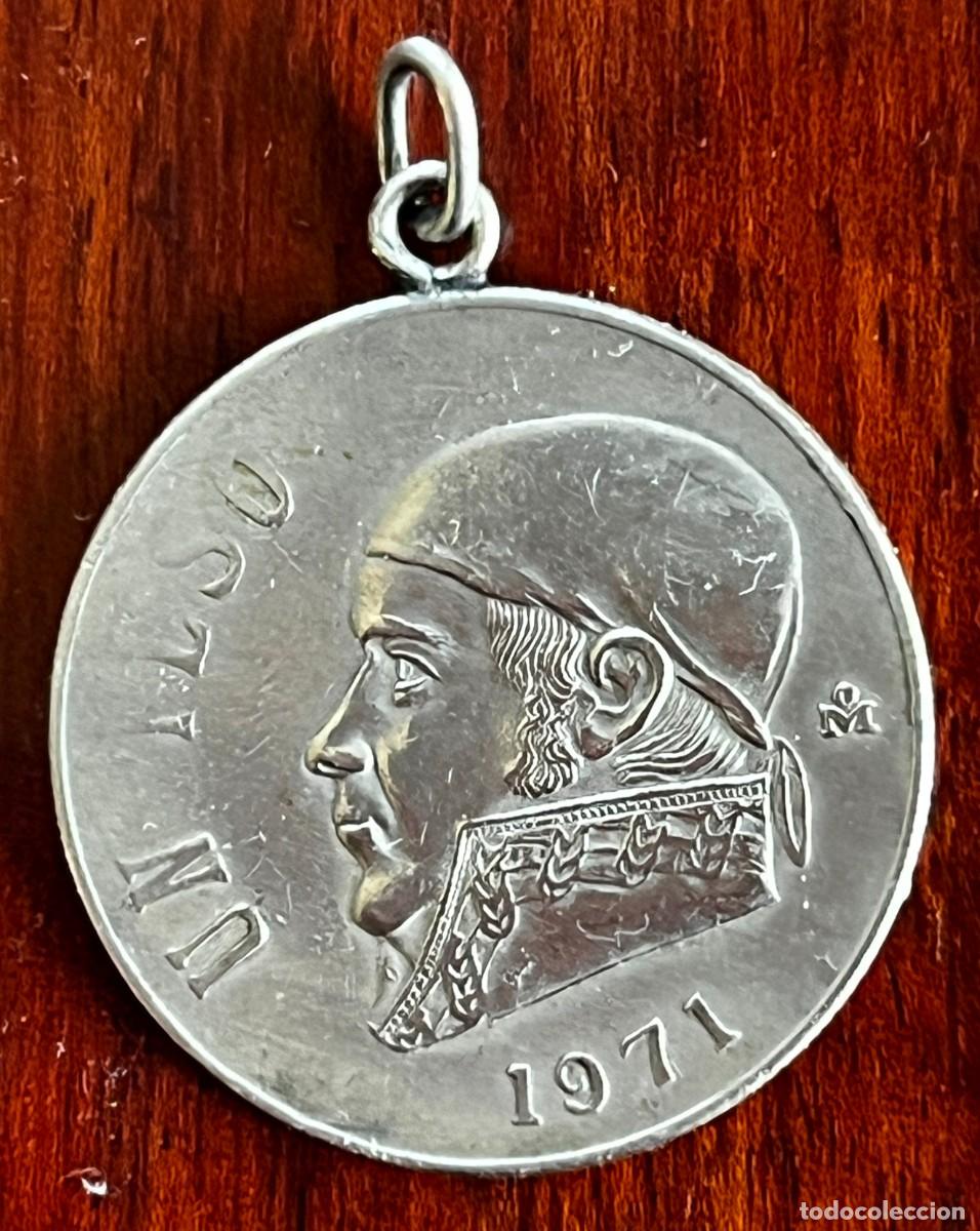 Coleccionismo: Moneda mexicana de 1 peso de 1971 convertida en colgante, Estados Unidos Mexicanos