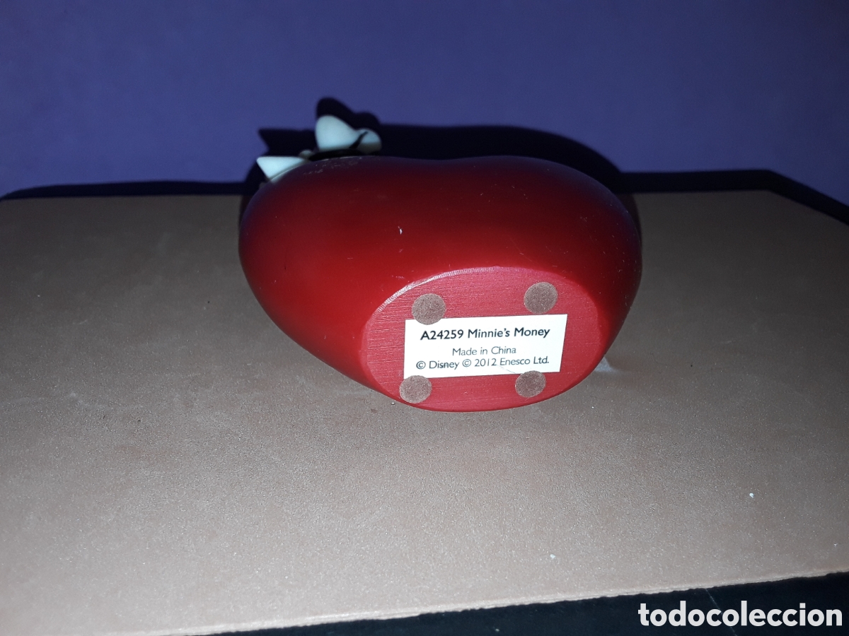 Coleccionismo: Hucha Minnie Mousse coraz&oacute;n - Foto 3