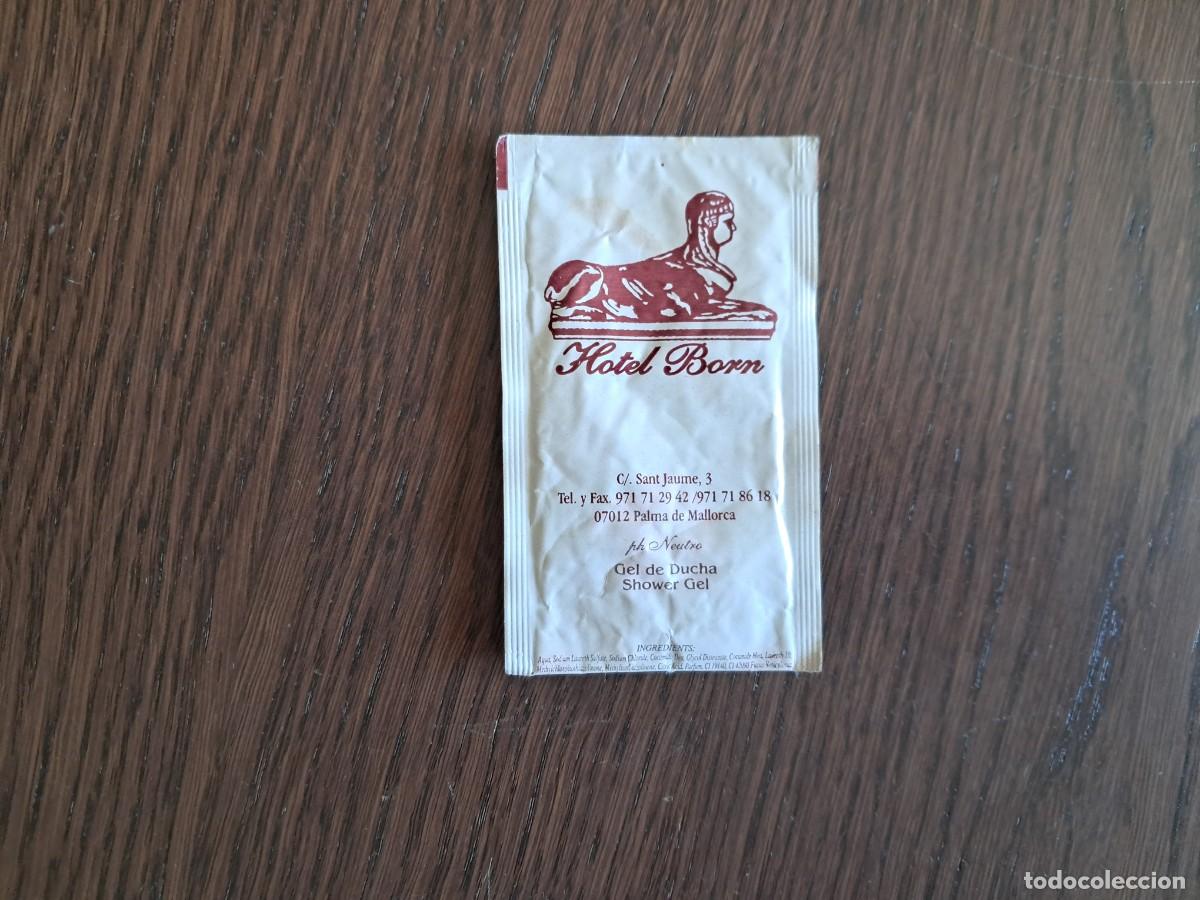 Coleccionismo: gel de ba&ntilde;o de publicidad, hotel Born, Palma de Mallorca.