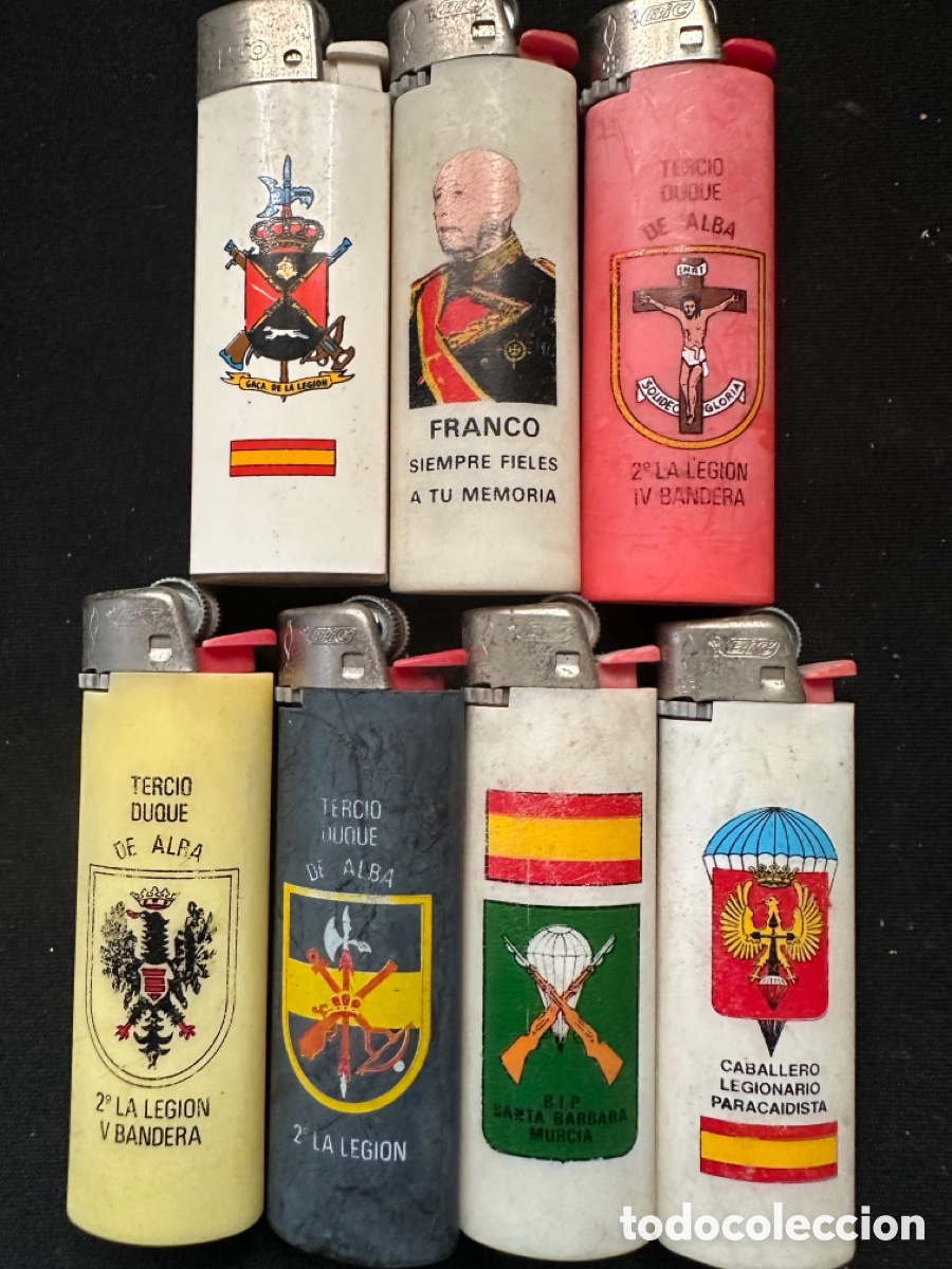 Coleccionismo: Colecci&oacute;n vintage mecheros militares.