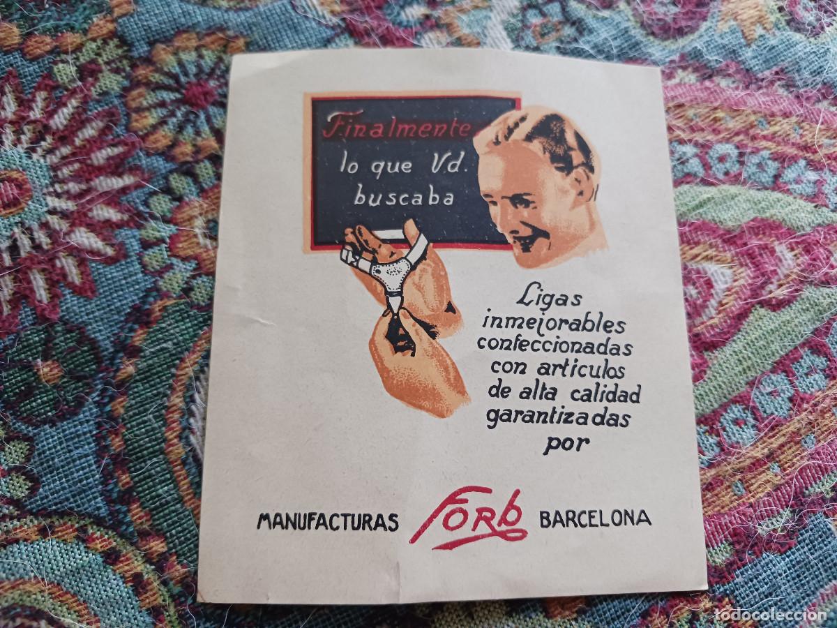 Coleccionismo: Publicidad de ,MANUFACTURAS FORB