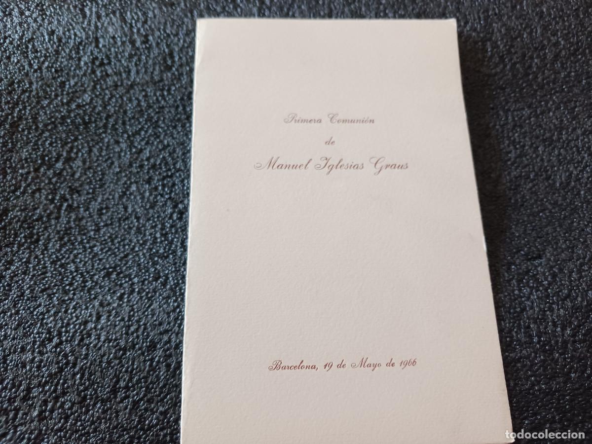 Collectionnisme: DIPTICO MENU DE COMUNION EN PARRILLA CIRRUS S.A., MANILA HOTEL 1966