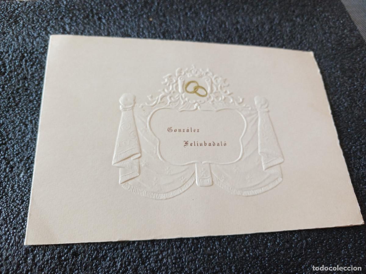 Collectionnisme: DIPTICO INVITACION DE BODA, LA AMETLLA DEL VALLES, ABRIL 1957