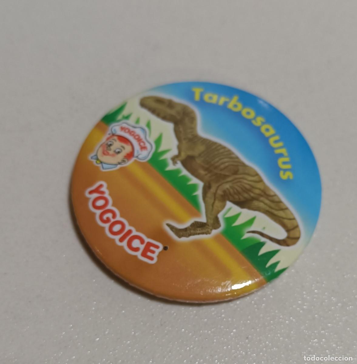 Coleccionismo: tarbosaurus CHAPA CHURRUCA YOGOICE DINOSAURIO PROMOCIONAL iman dino PROMOCIONAL