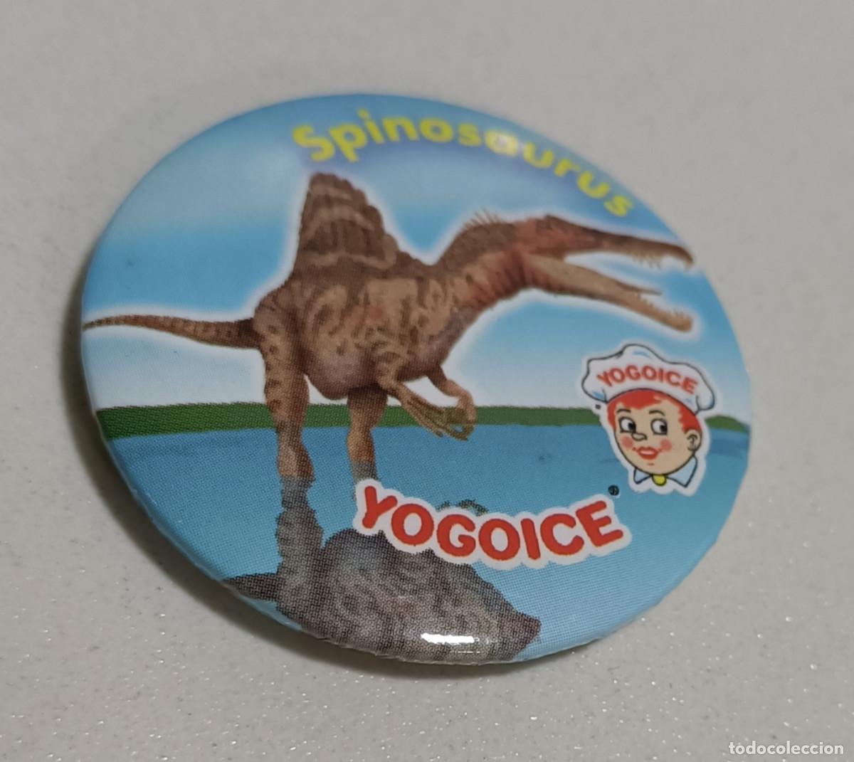 Coleccionismo: spinosaurus CHAPA CHURRUCA YOGOICE DINOSAURIO PROMOCIONAL iman dino PROMOCIONAL