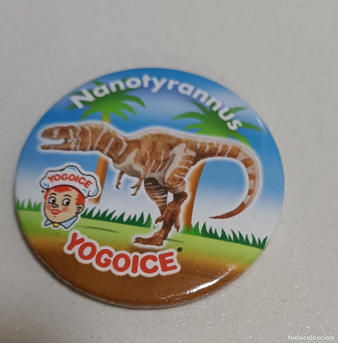 Coleccionismo: nanotyrannus CHAPA CHURRUCA YOGOICE DINOSAURIO PROMOCIONAL iman IMANES PROMOCIONAl