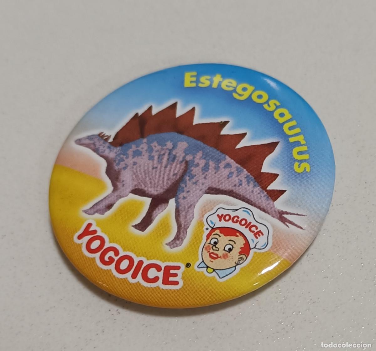 Coleccionismo: estegosaurus CHAPA CHURRUCA YOGOICE DINOSAURIO PROMOCIONAL iman IMANES PROMOCIONAL