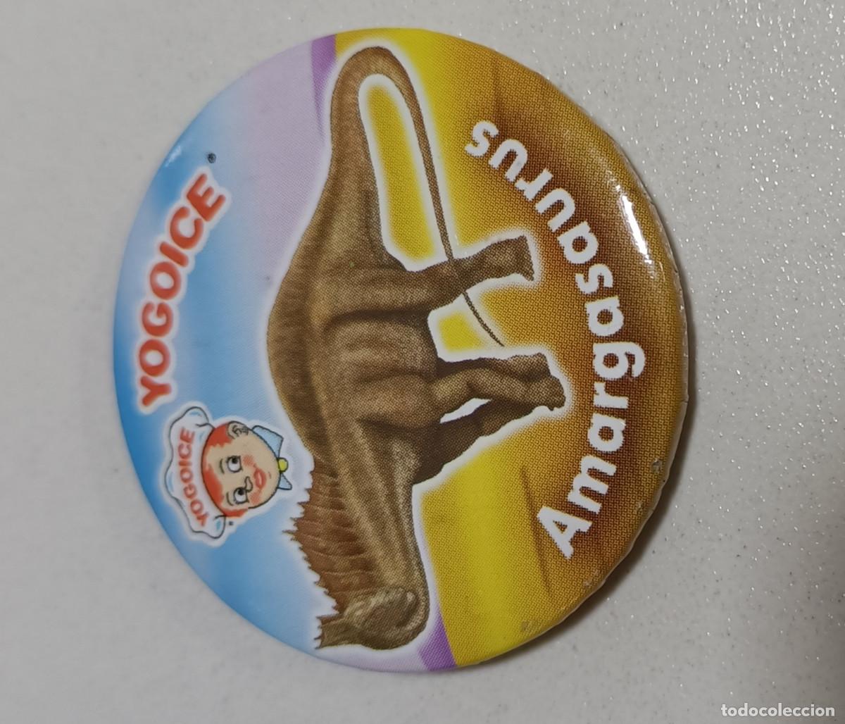 Coleccionismo: amargosaurus CHAPA CHURRUCA YOGOICE DINOSAURIO PROMOCIONAL iman dino PROMOCIONAL