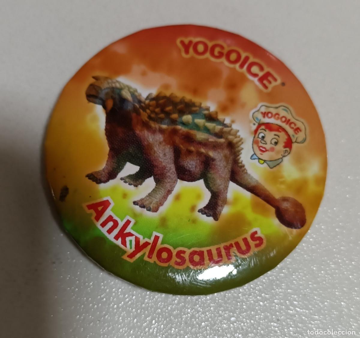 Coleccionismo: ankylosaurus CHAPA CHURRUCA YOGOICE DINOSAURIO PROMOCIONAL iman dino PROMOCIONAL
