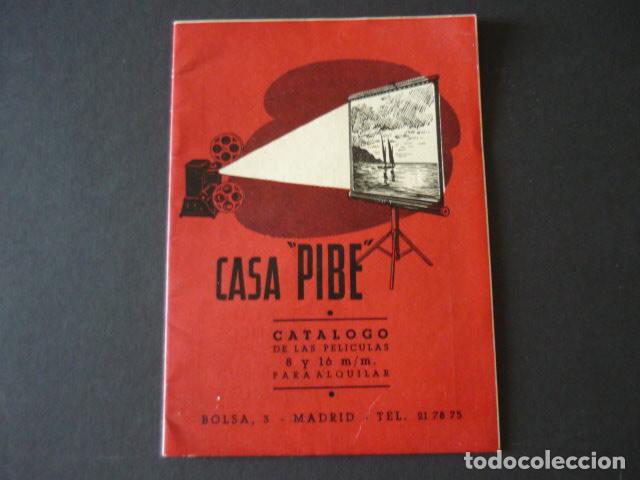 Coleccionismo: MADRID CASA PIBE CATALOGO DE LAS PELICULAS 8 Y 16 MM