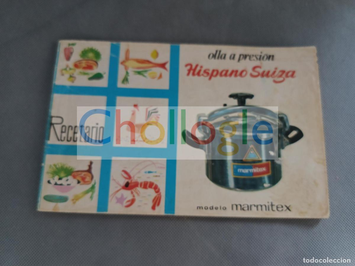 Coleccionismo: Olla a Presi&oacute;n Marmmitex recetas e instruccioones