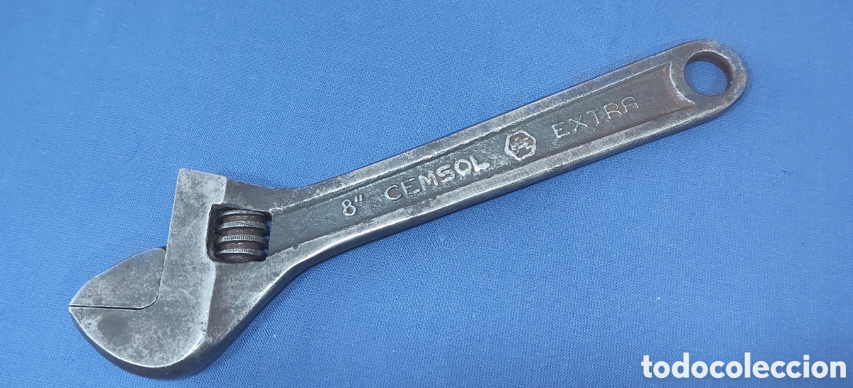 Coleccionismo: TODO UN CLASICO LLAVE INGLESA AJUSTABLE CEMSOL 8&rdquo; EXTRA 1/2 N&deg; 11621 (Ajusta Bien)
