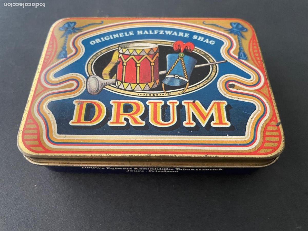 Coleccionismo: DRUM - CAJA METALICA DE TABACO