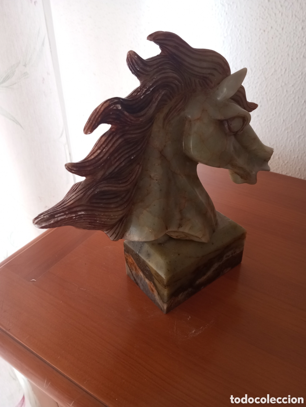 Coleccionismo: Escultura de cabeza de caballo de jade - Foto 10
