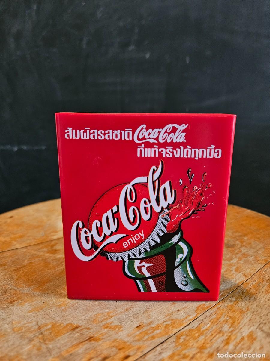 Coleccionismo: Recipiente multiusos con publicidad de COCA COLA