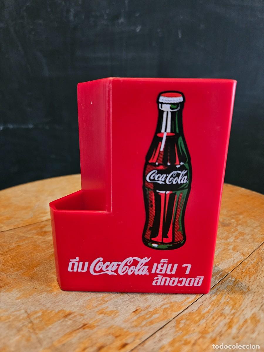 Coleccionismo: Recipiente multiusos con publicidad de COCA COLA - Foto 2