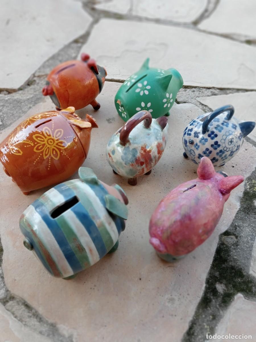 Coleccionismo: figuras cerditos HUCHAS RUSTICA - Foto 2