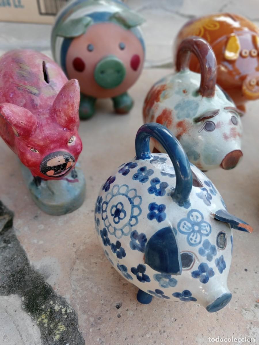 Coleccionismo: figuras cerditos HUCHAS RUSTICA - Foto 5