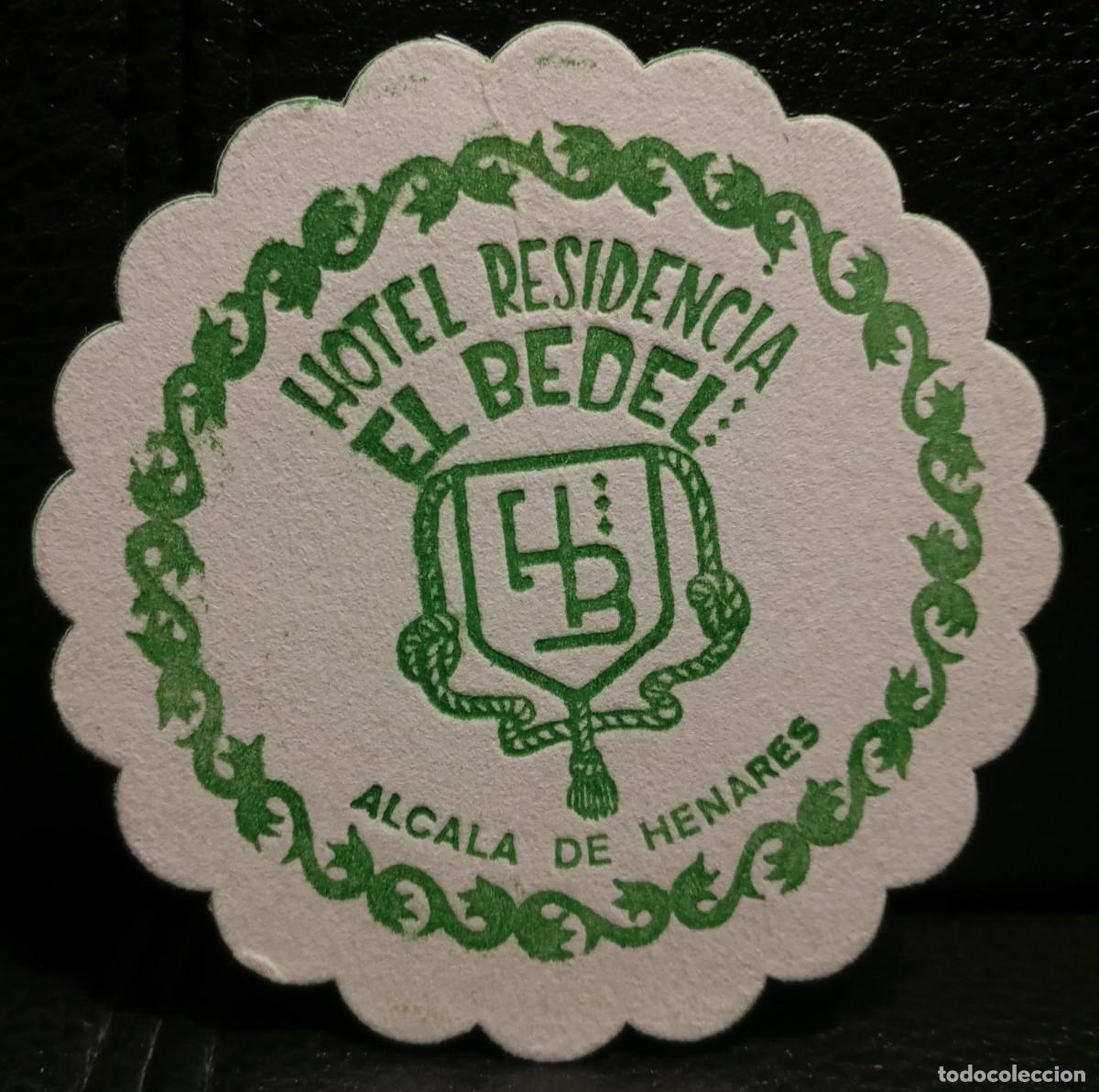 Coleccionismo: HOTEL RESIDENCIA EL BEDEL - POSAVASOS - ALCALA DE HENARES - CERVEZA - REFRESCOS - SIDRA - BITTER