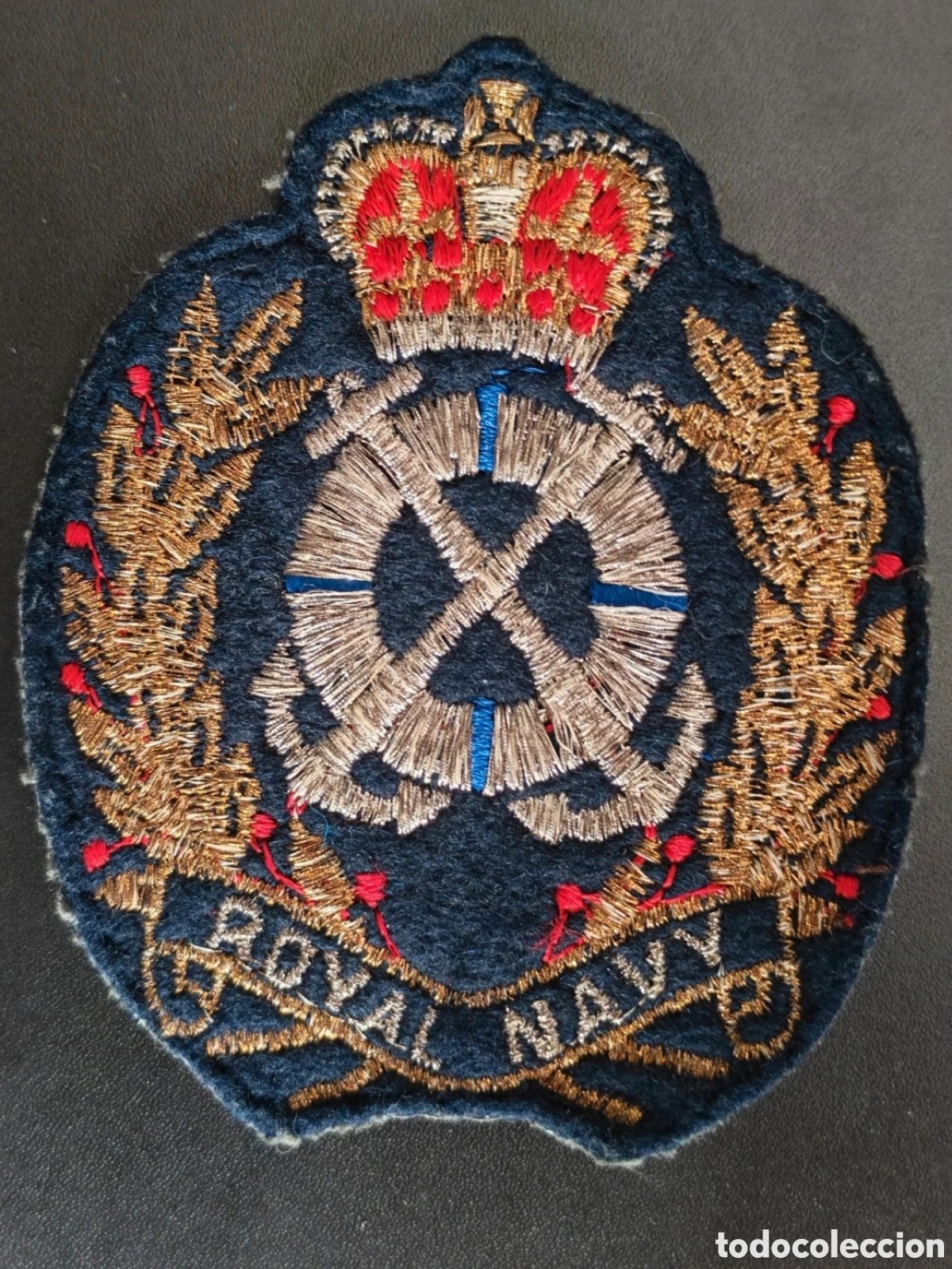 Coleccionismo: Parche Royal Navy Corona y Anclas