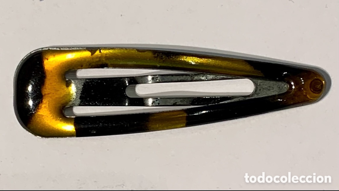 Coleccionismo: Pasador de pelo. Metal con esmalte.
