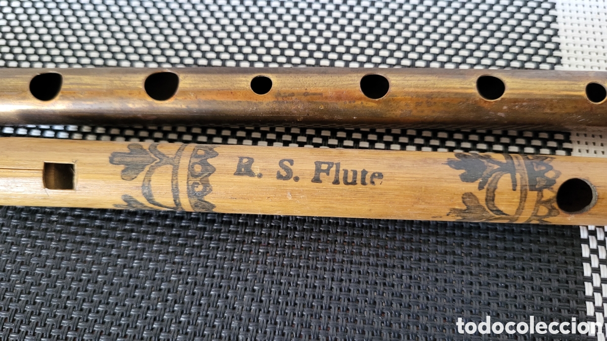 Coleccionismo: Flautas cobre y madera - Foto 2