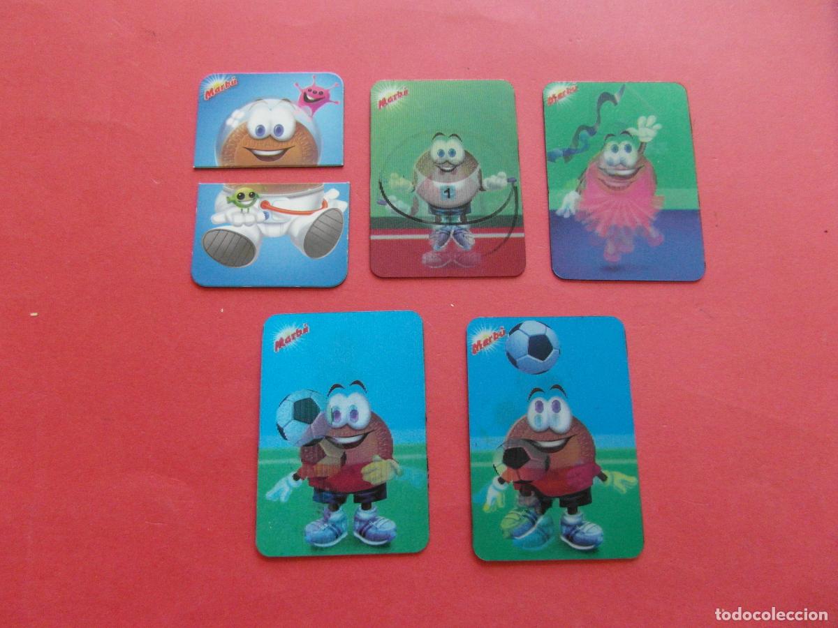 Coleccionismo: LOTE DE 5 IMAN DE NEVERA GALLETA MARBU DORADAS DORADITAS (4 CON MOVIMIENTO)