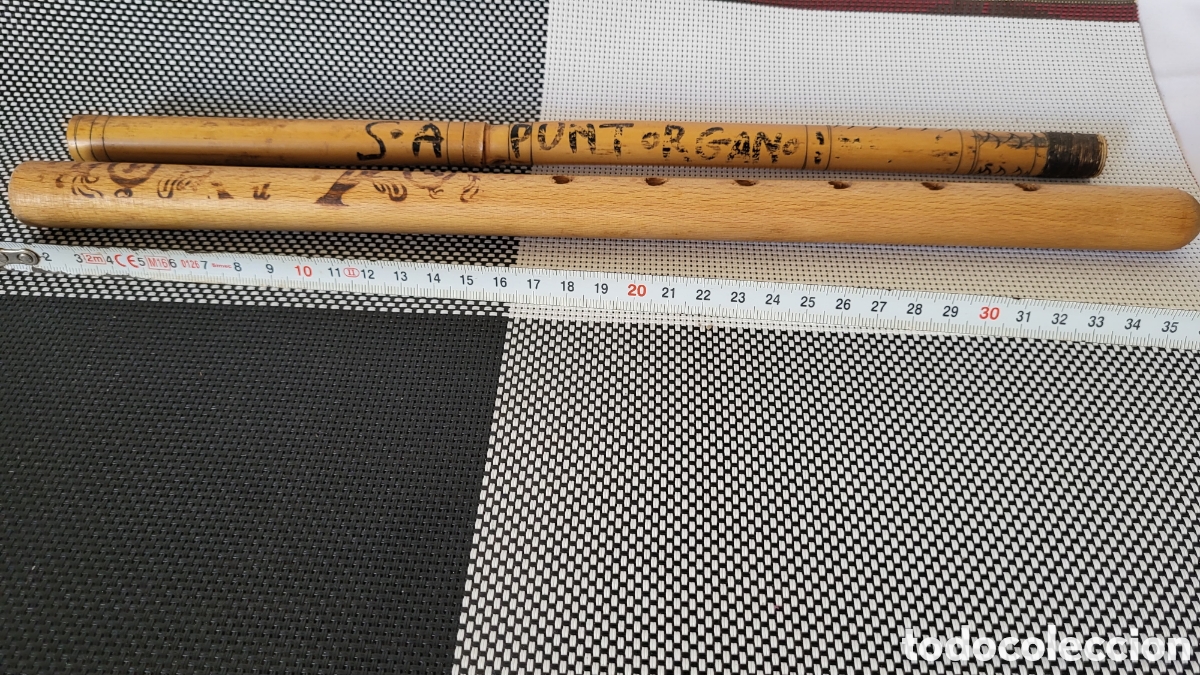 Coleccionismo: Antiguas flautas madera - Foto 2