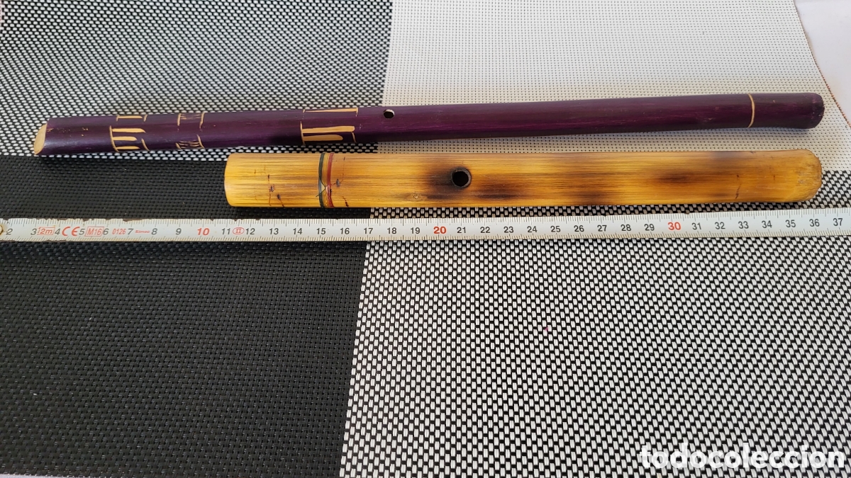Coleccionismo: Antiguas flautas madera - Foto 2
